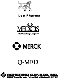 LEO PHARMA * MEDICIS THE DERMATOLOGY COMPANY * MERCK * Q-MED * SCHERING CANADA INC.