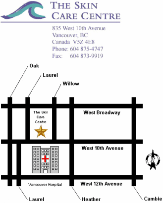 The Skin Care Centre Map